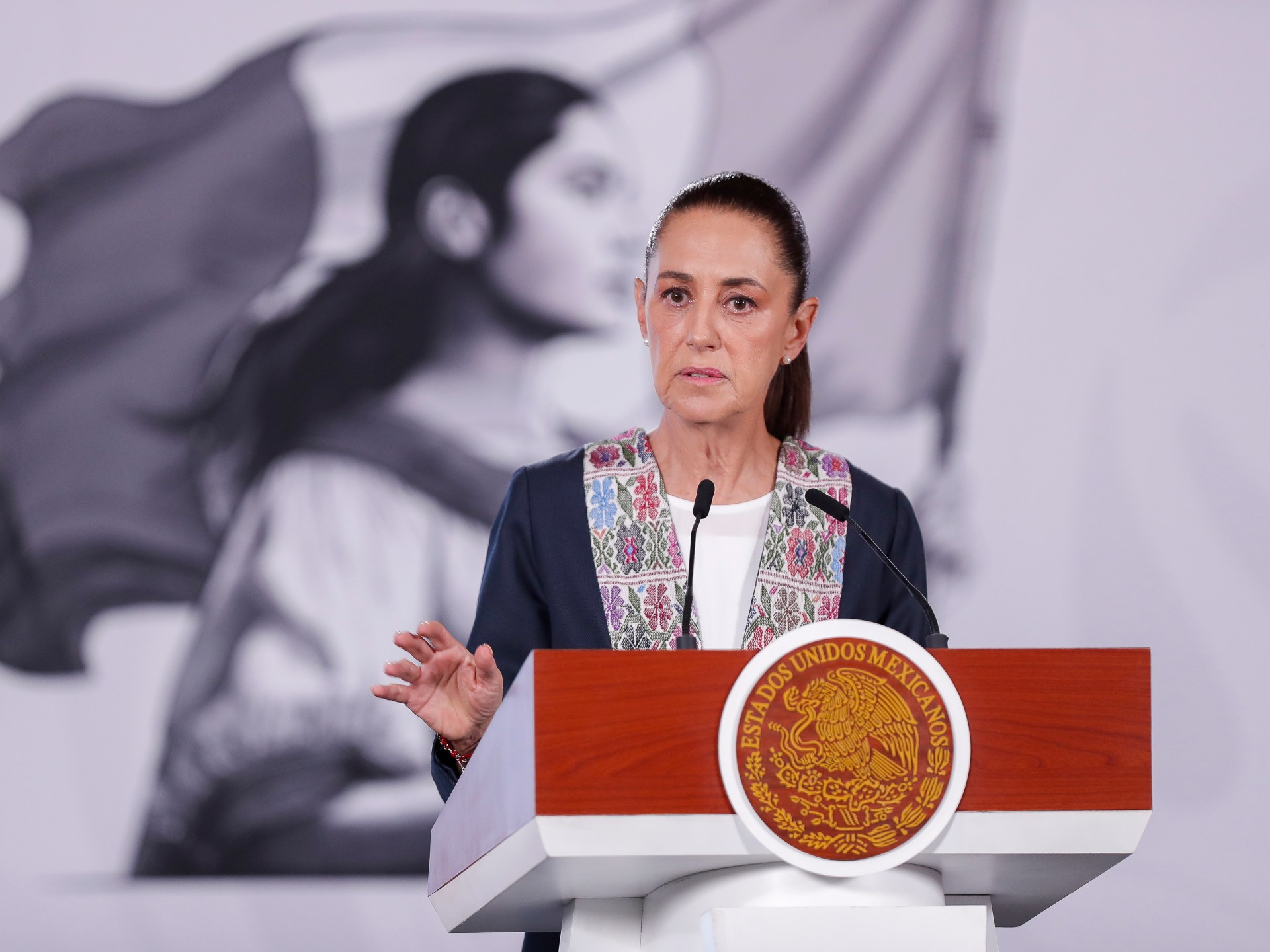 Mexico’s Sheinbaum announces criminal charges request in US over ICE deaths