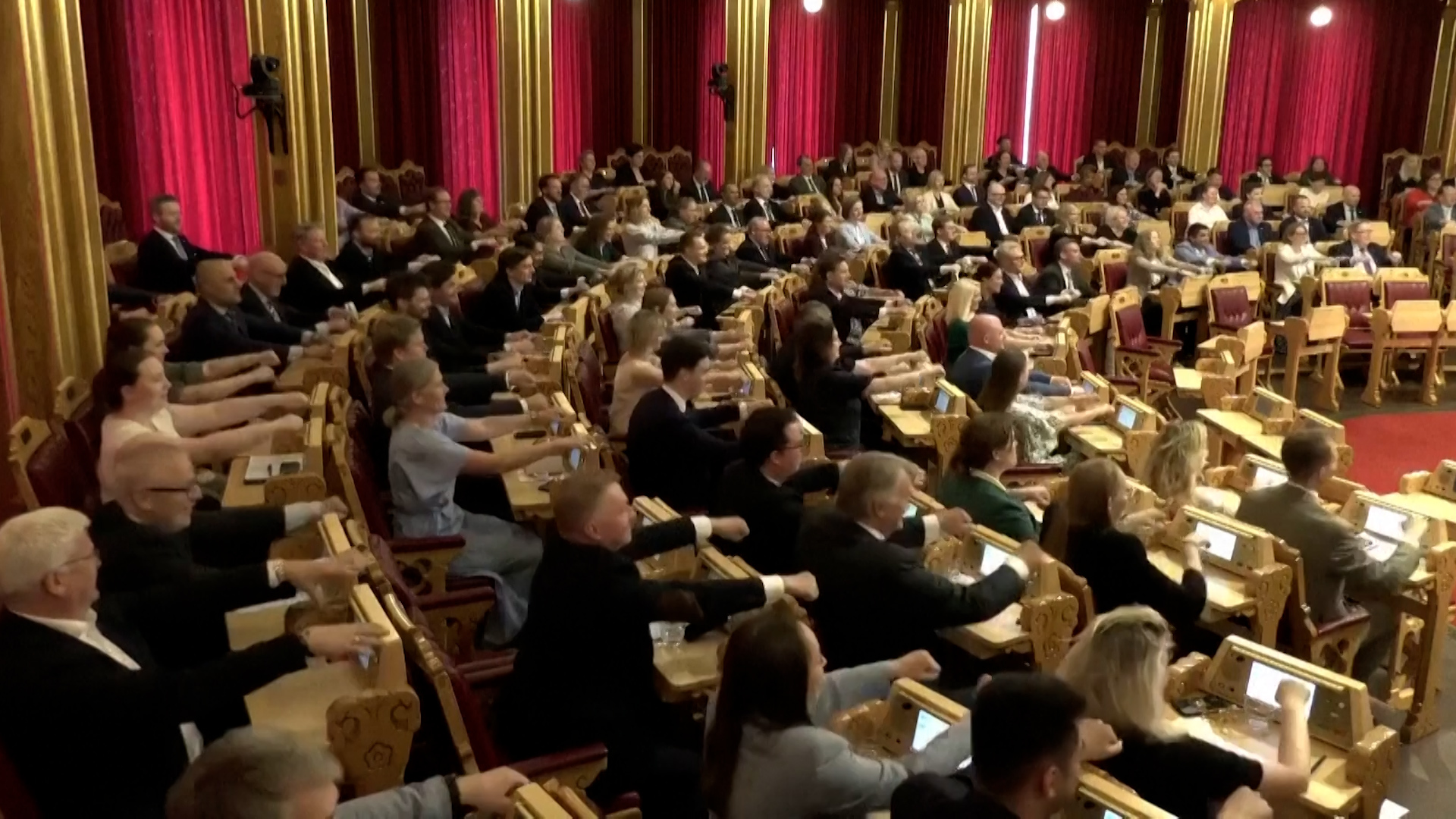 Norway MP’s join viral World Cup ‘Viking Row’ trend