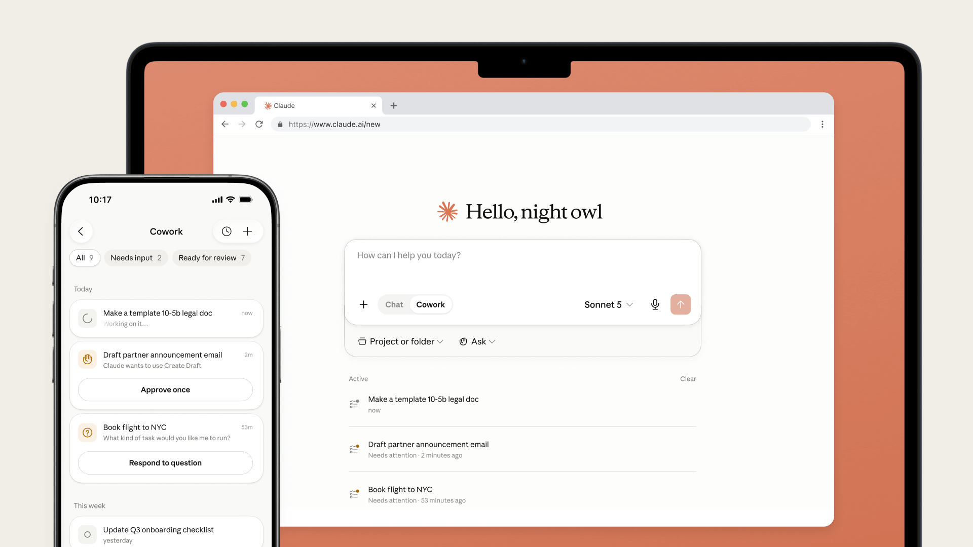 Anthropic is launching Claude Cowork on mobile and web