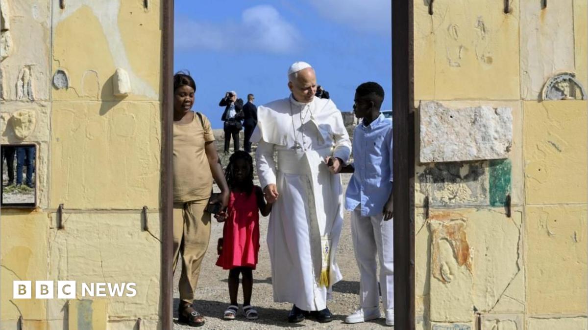 Pope urges Europe to do more for migrants while visiting gateway island