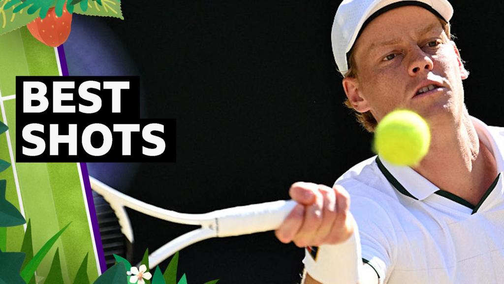 Sinner's best shots as world number one retains Wimbledon title