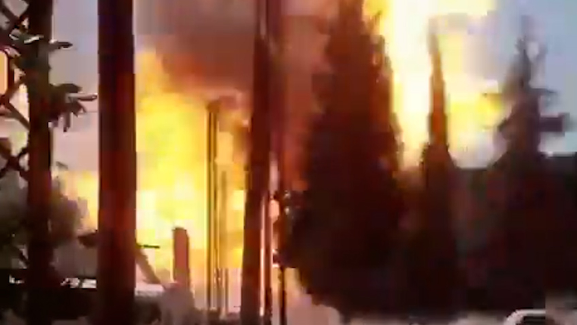 Gas tanker explodes in fire near army barracks in Lebanon