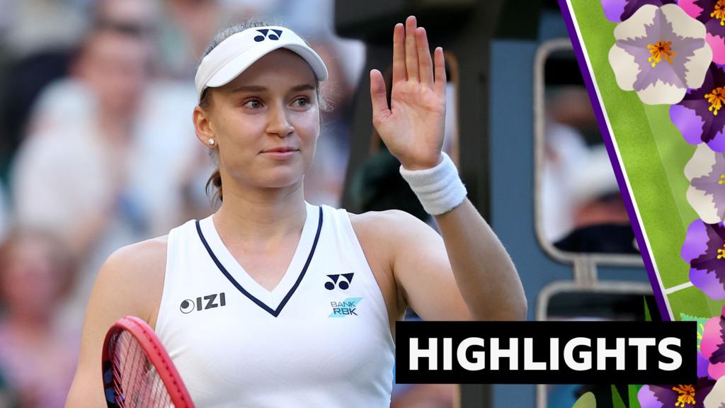 Rybakina produces dominant display to progress to third round