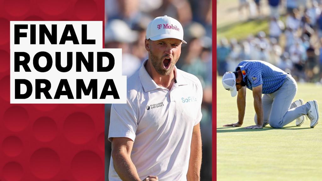 Clark beats Burns on closing holes of dramatic US Open