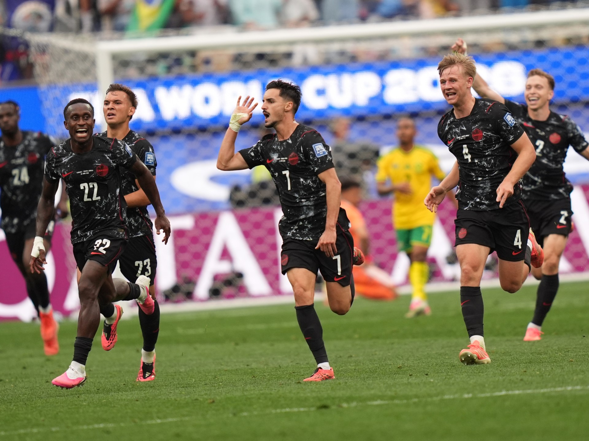 Canada score late to beat South Africa and reach last 16 at World Cup 2026