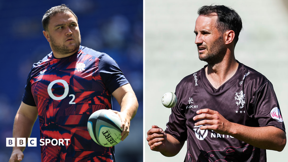 Rugby v cricket - England's George swaps sports to help tackle MND