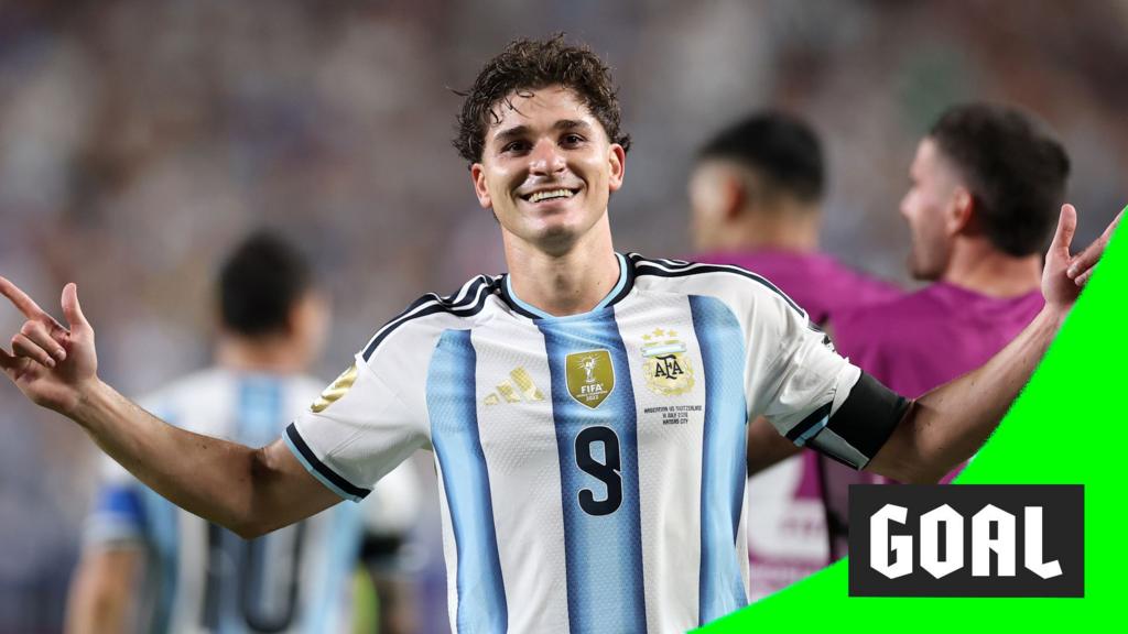 Alvarez's stunning strike gives Argentina lead against 10-man Switzerland
