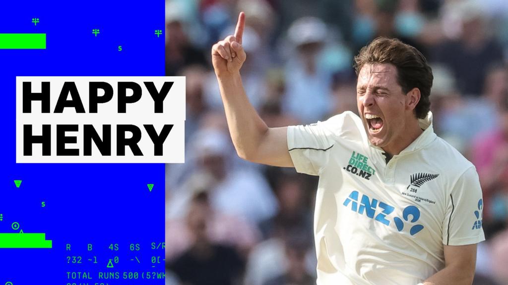Henry takes five wickets to give New Zealand control early on day three