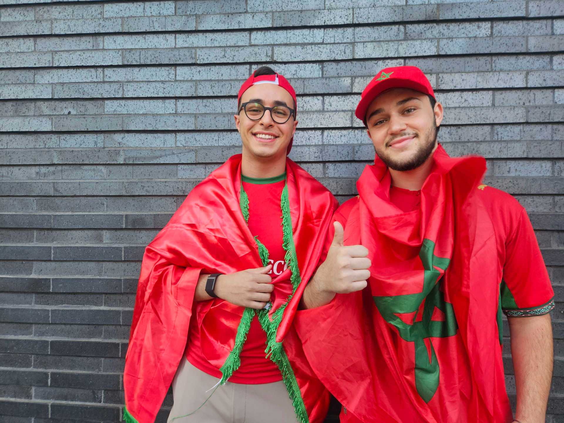 Morocco fans paint Boston red but remain wary of France at FIFA World Cup