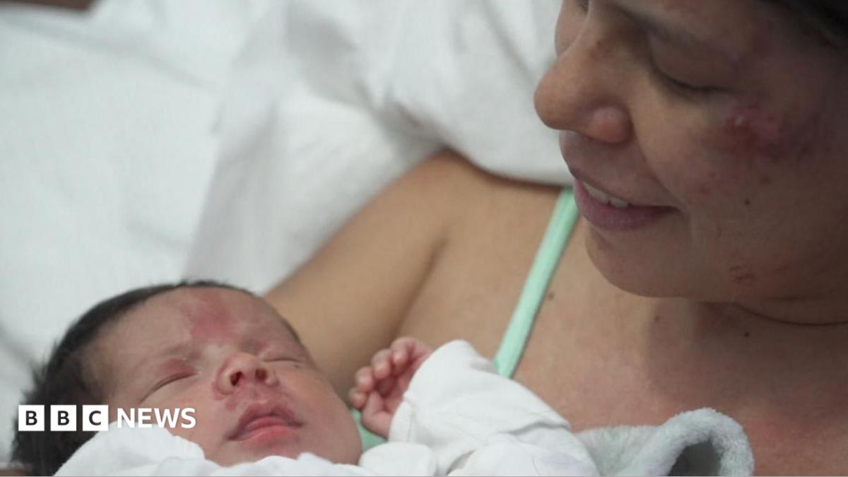 Mum of newborn rescued from Venezuela rubble says baby motivated her to stay alive