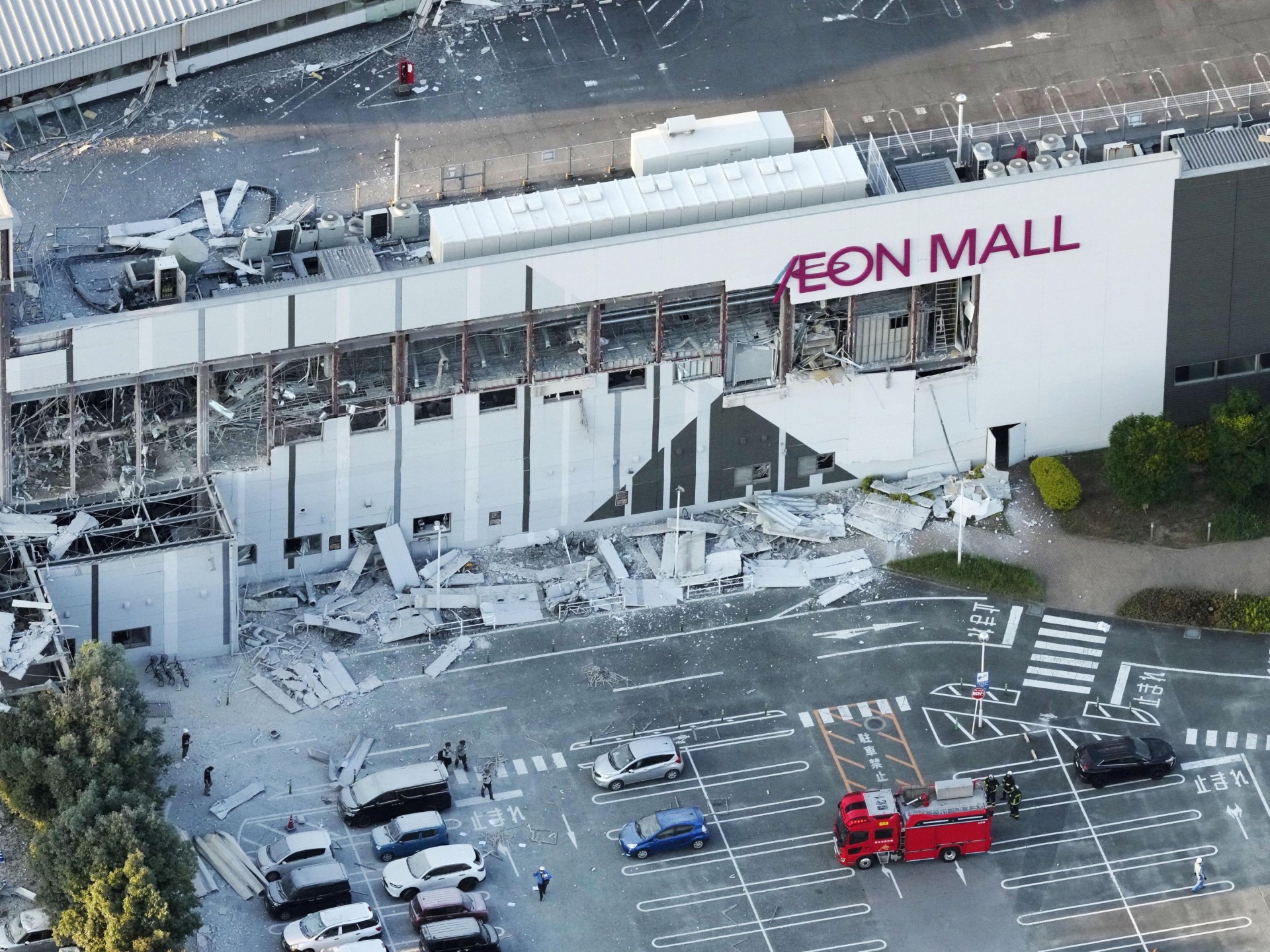 ‘Like volcanic ash falling’: Inside Aeon mall after Japan’s earthquake