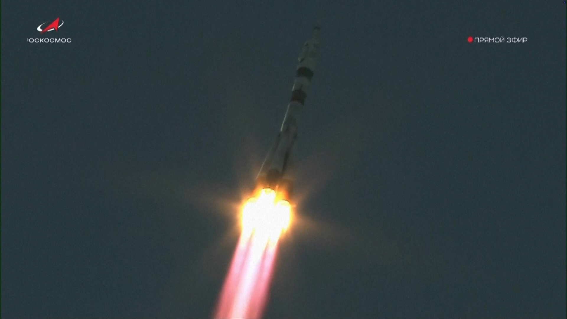 US-Russian crew launches on mission to space station