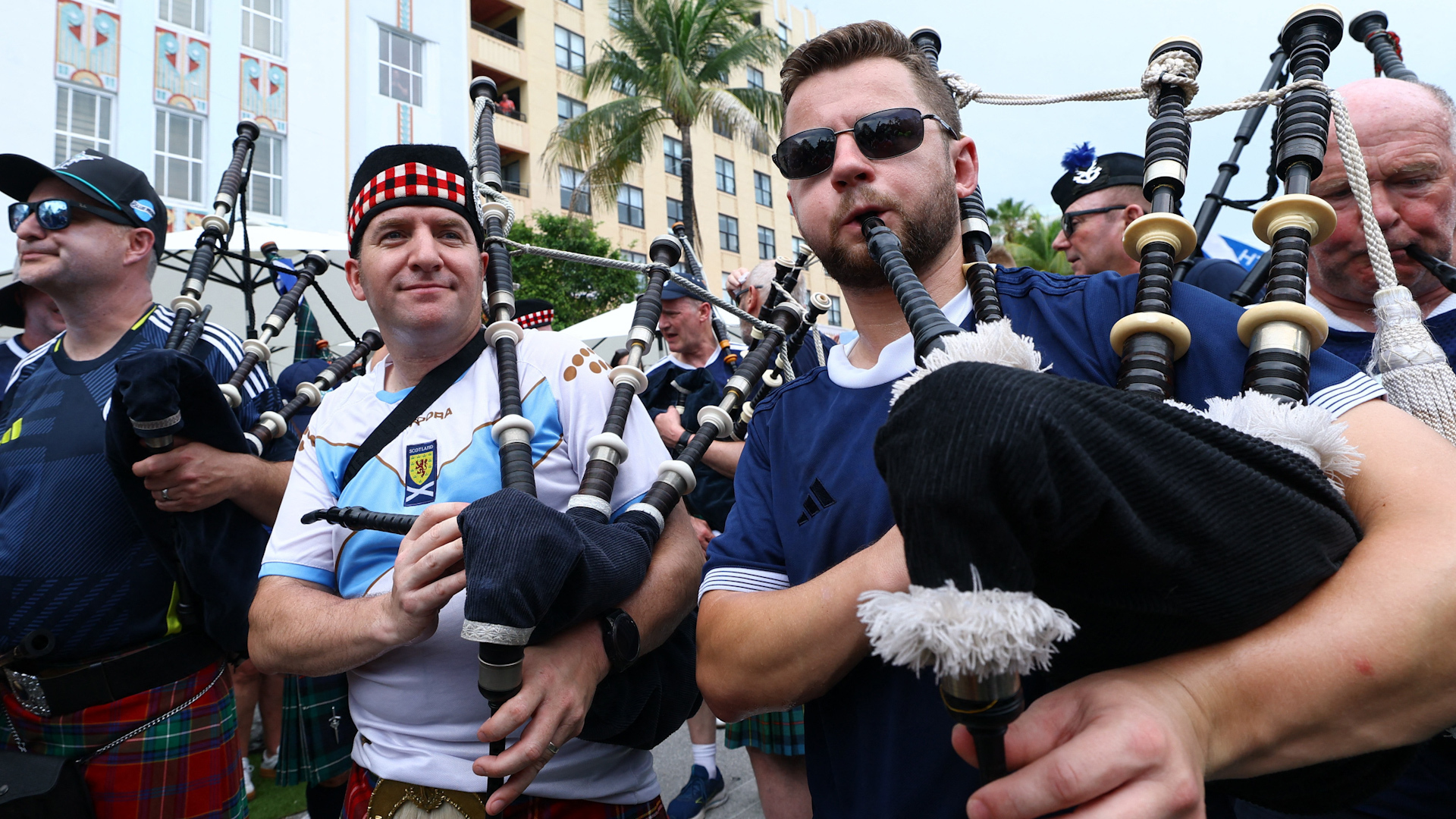Scotland fans take over Miami ahead of Brazil World Cup clash