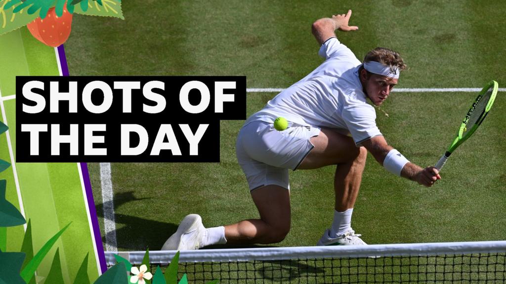 'Simply brilliant' - best shots from day seven at Wimbledon