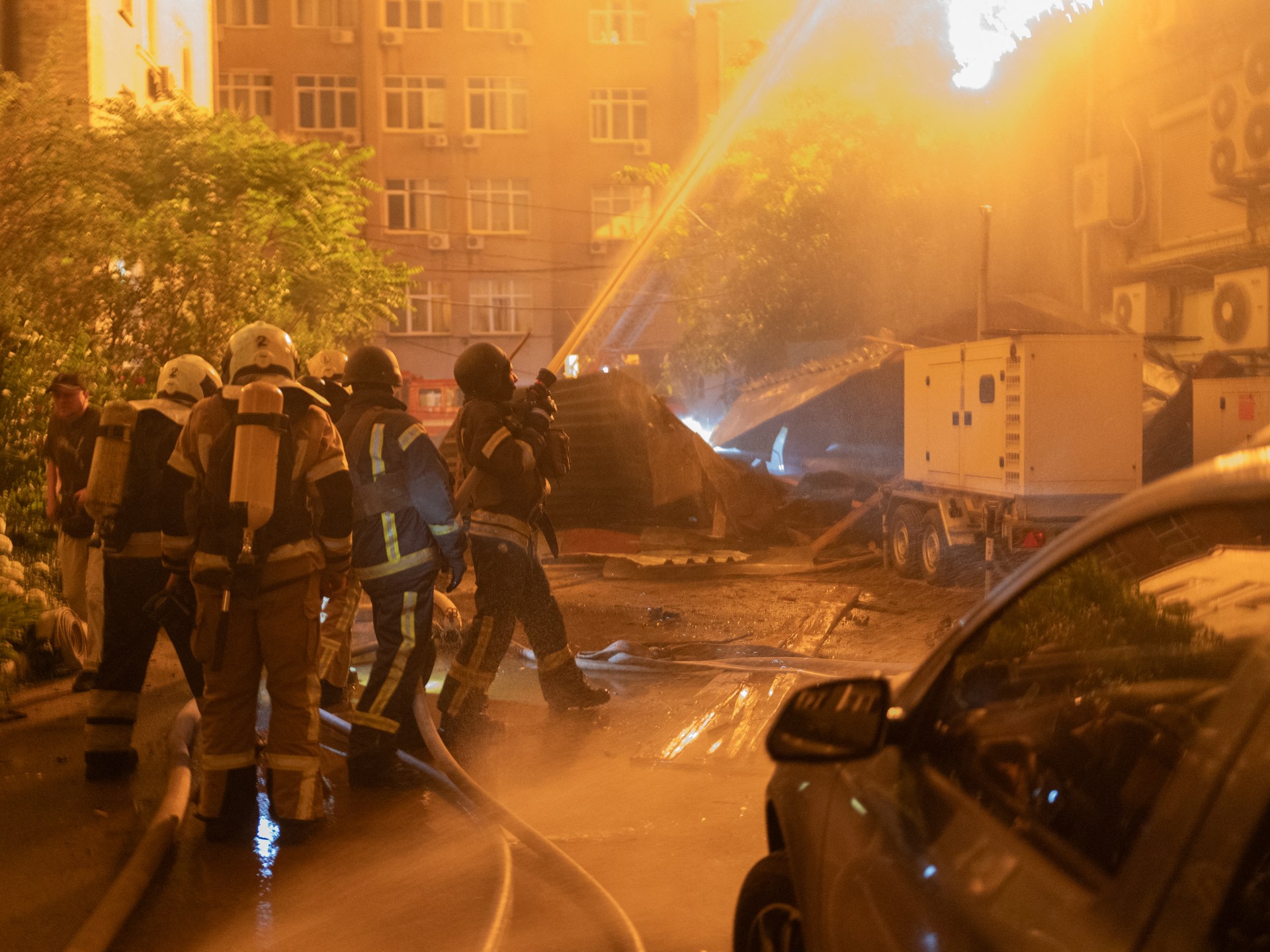 Kyiv attacked after Ukraine’s Zelenskyy warns of ‘massive Russian strike’