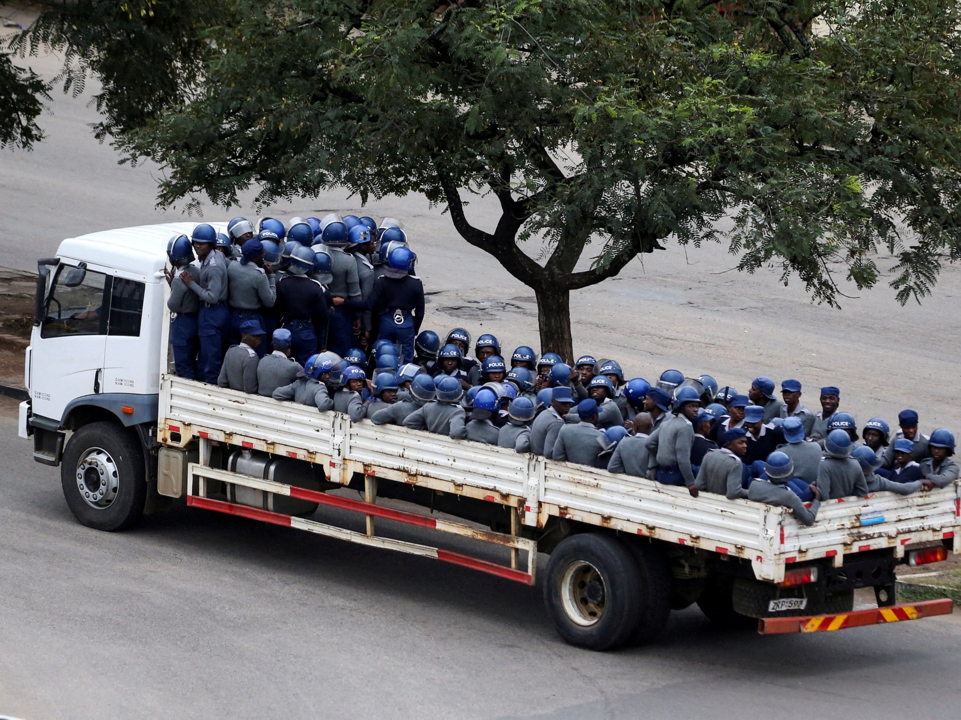 A quiet day in Harare after Zimbabwe’s shutdown call