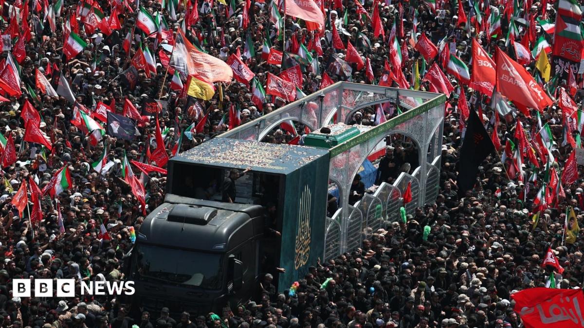 Huge crowds fill Tehran streets for Khamenei's funeral procession
