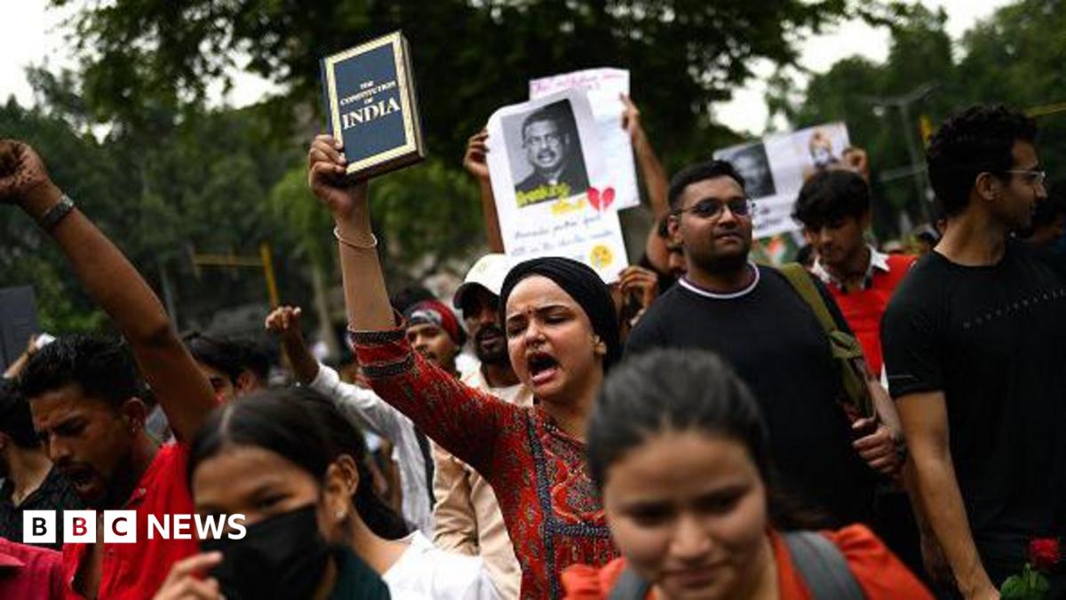 Police block thousands of 'cockroach' protesters marching on India's parliament