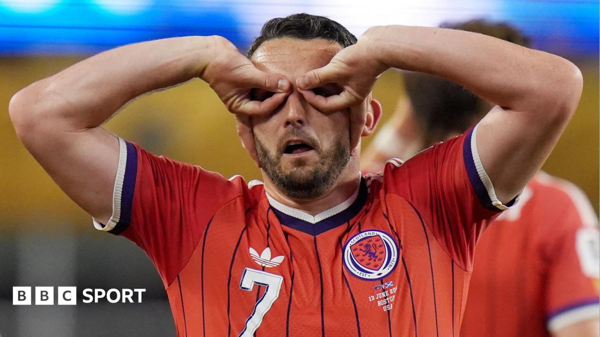 Why does Scotland's McGinn do goggles celebration?