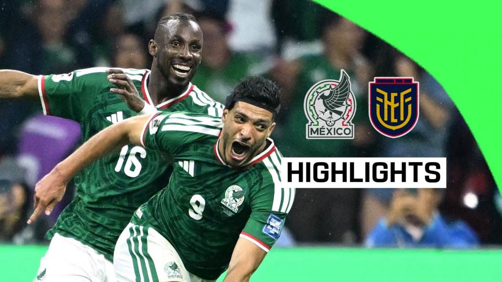 Mexico set up potential England last-16 tie after win over 10-man Ecuador