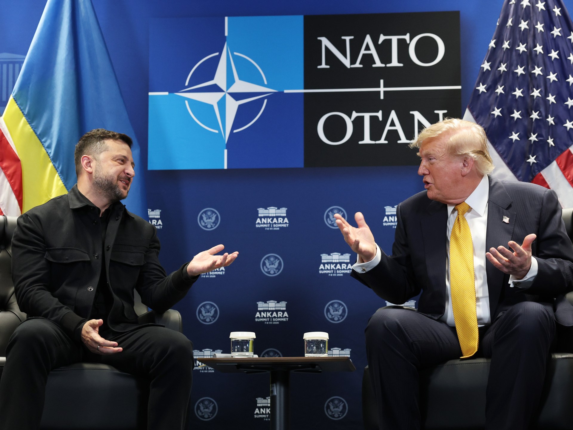NATO pledges 70 billion euros for Ukraine as Trump praises peace ‘progress’