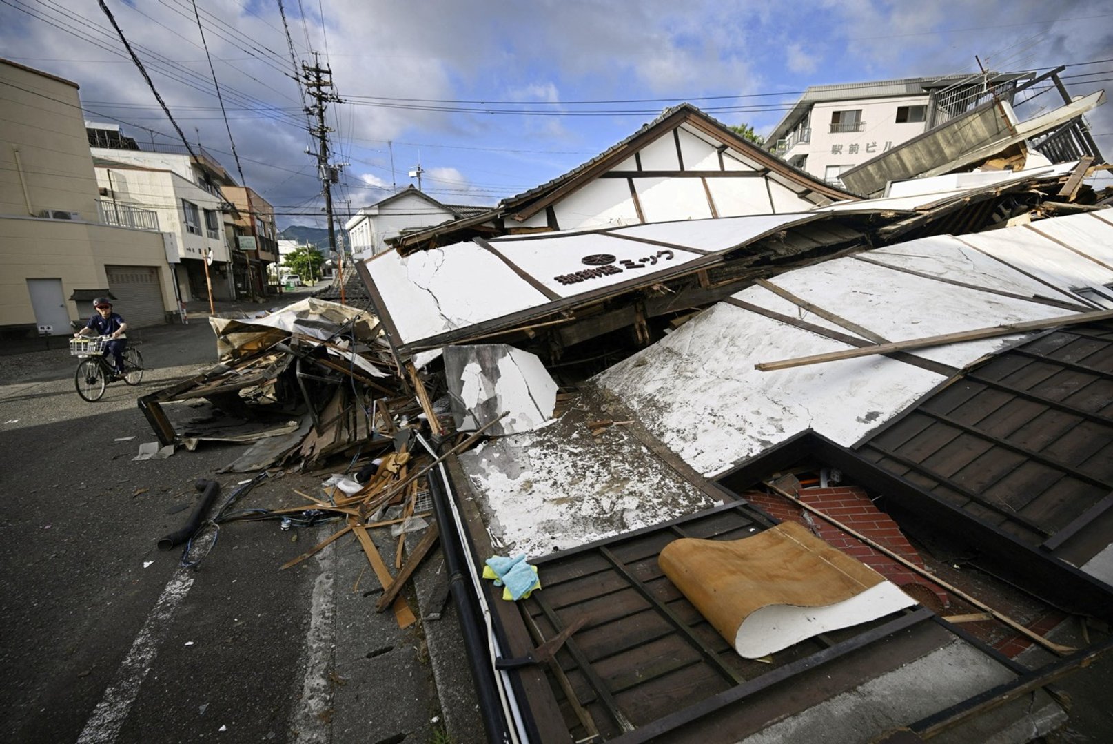 Latest images of damage as death toll from Japan’s Kyushu quake rises