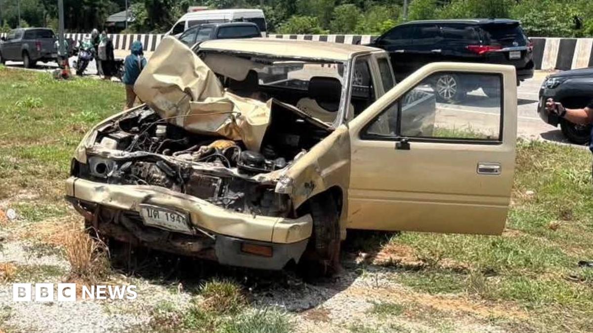 Nine Thai monks killed after 11-year-old driver collides with procession