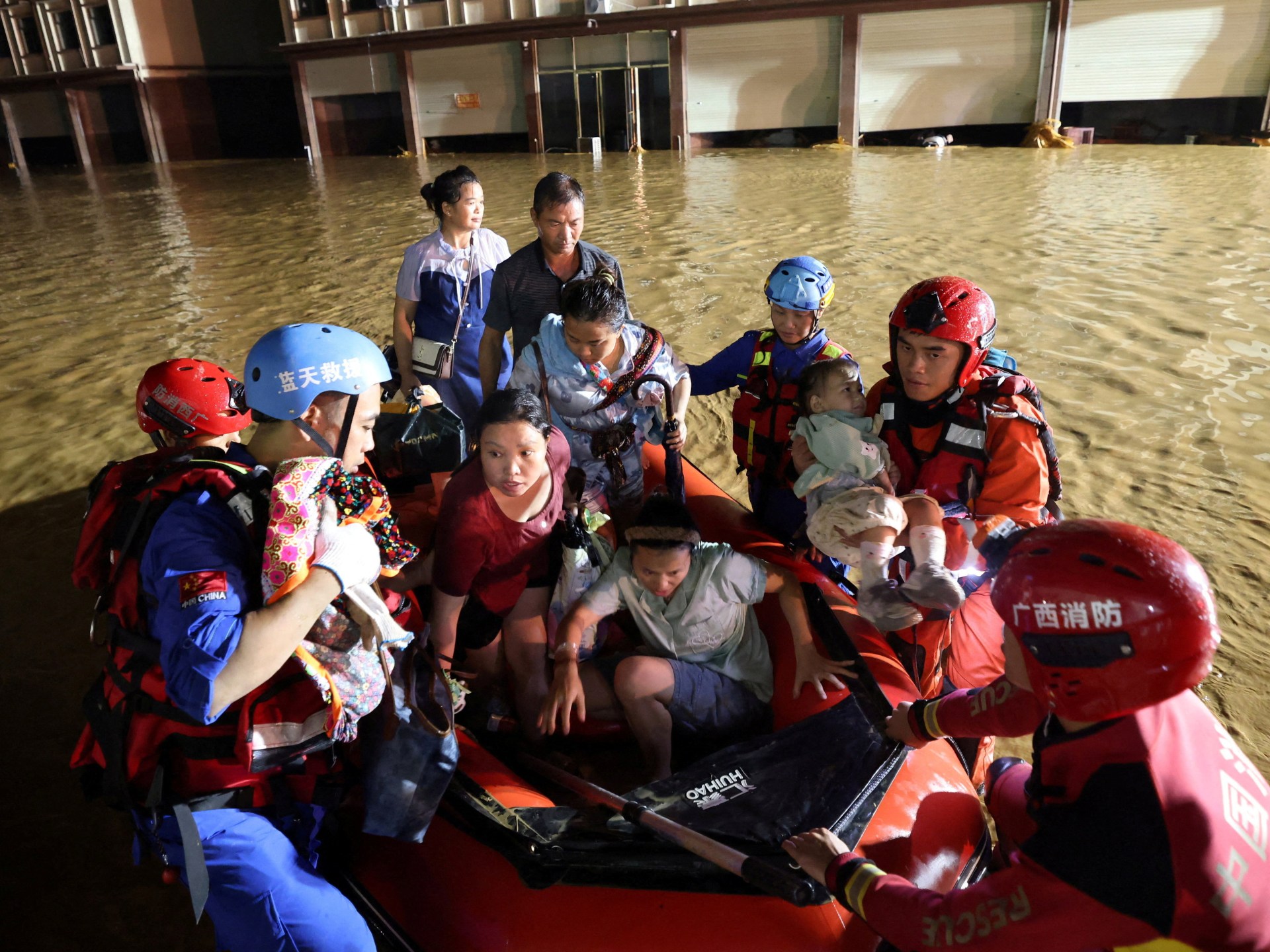 At least 16 people buried following landslide in China