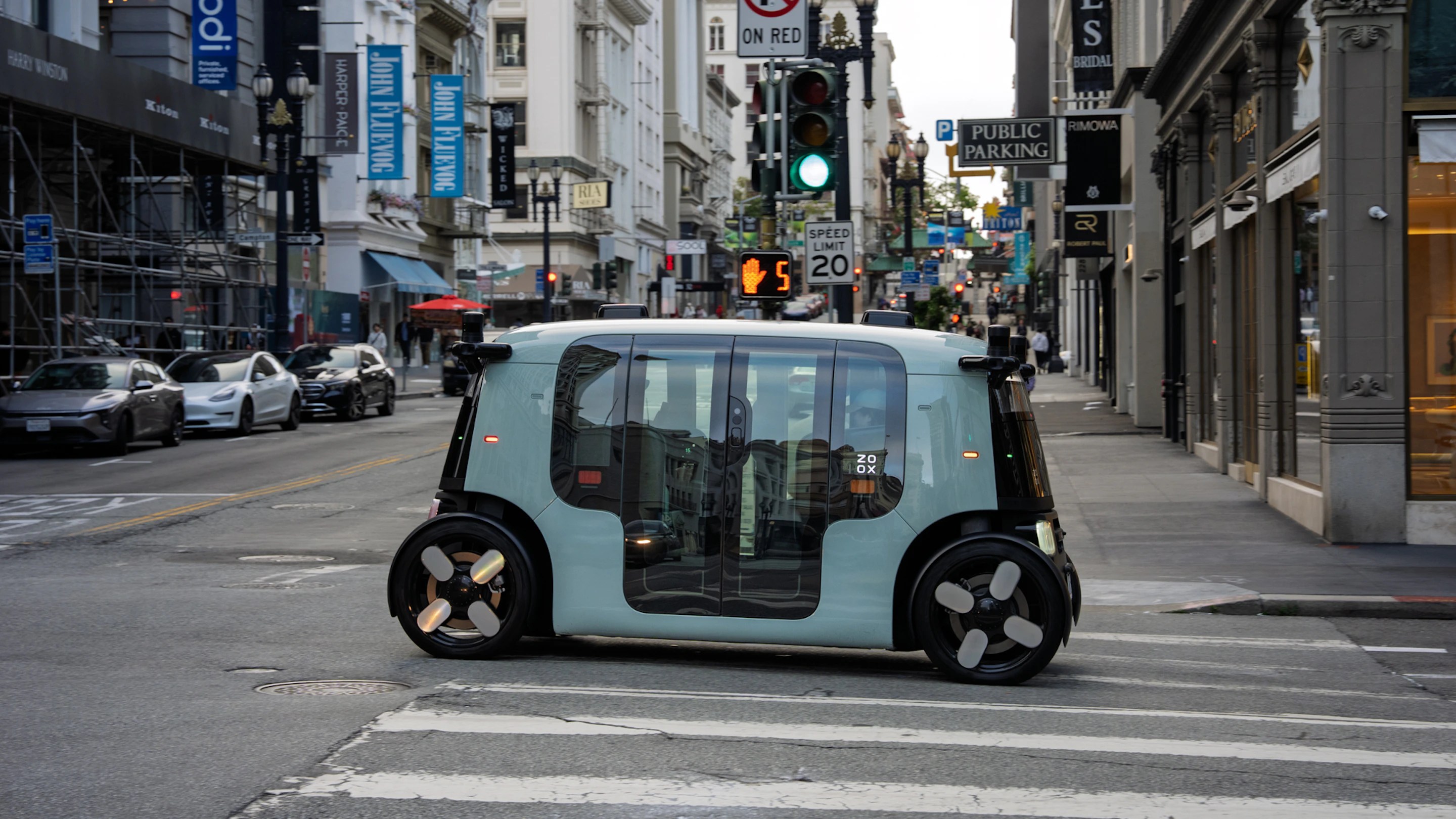 Zoox can now charge for rides in its steering-wheel-free robotaxis