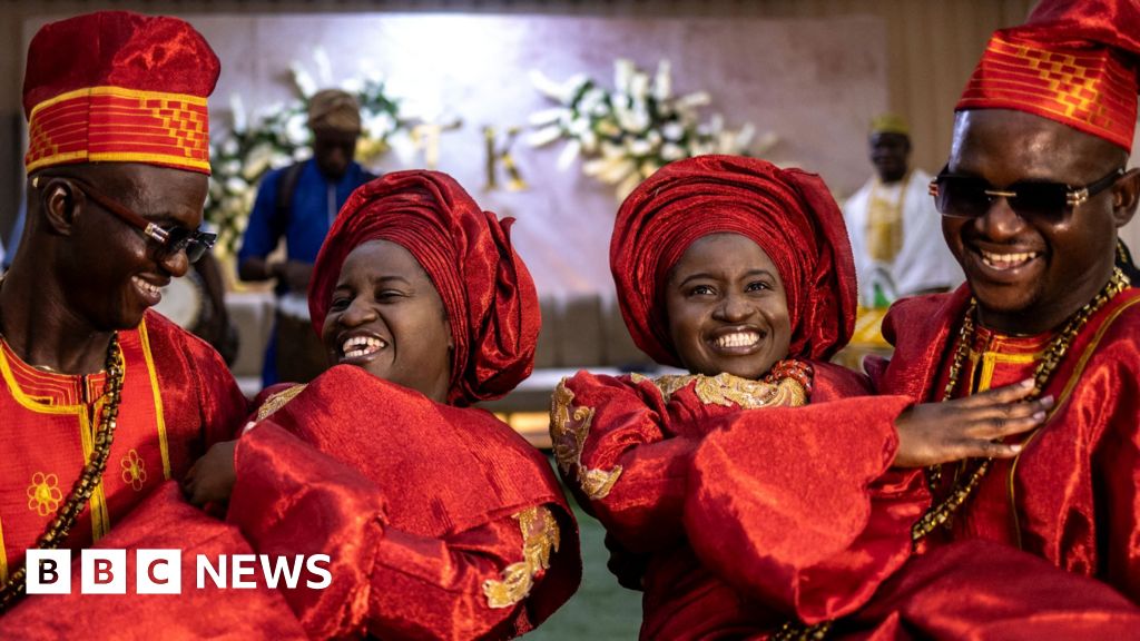Twins marry twins in joyous Nigerian joint wedding