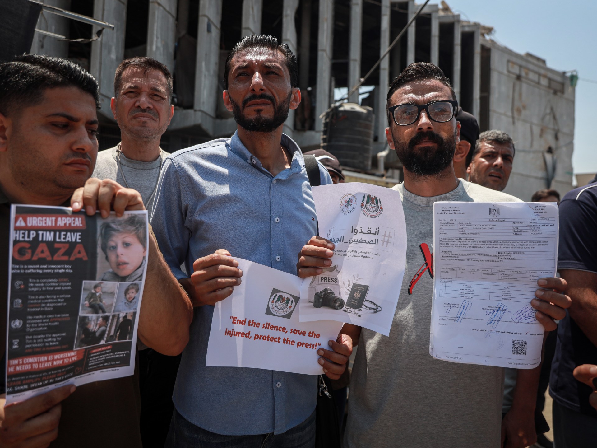 Becoming the story: Injured journalists battle to leave Gaza for treatment