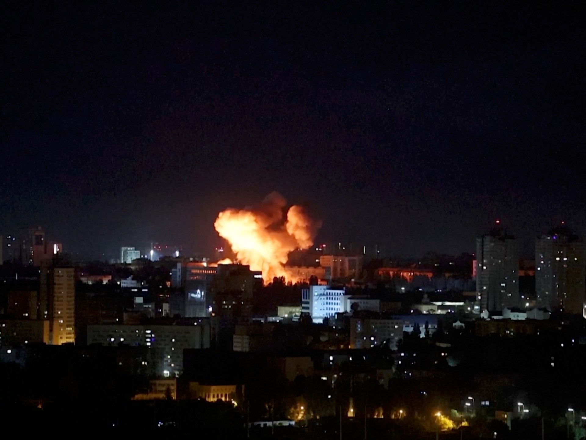 At least one killed as Russian ballistic missiles hit Kyiv