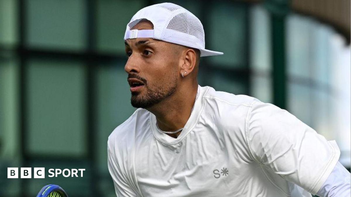 Kyrgios swears at umpire on Wimbledon return