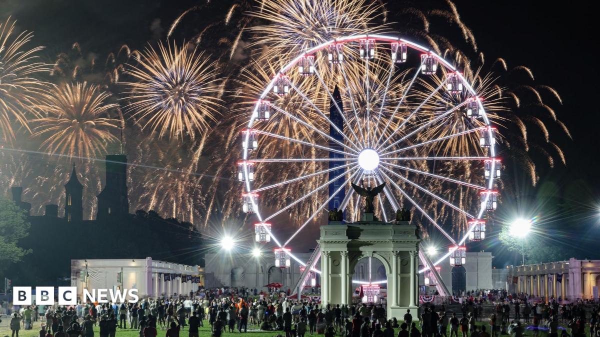US marks its 250th birthday with fireworks, flyovers and extreme weather