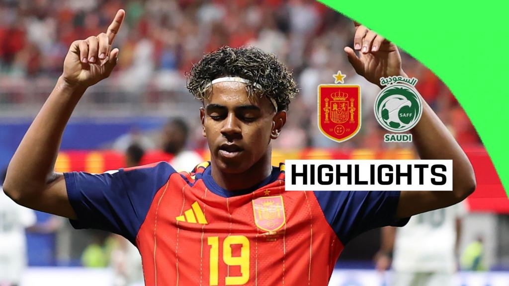 Yamal on target as Spain put four past Saudi Arabia