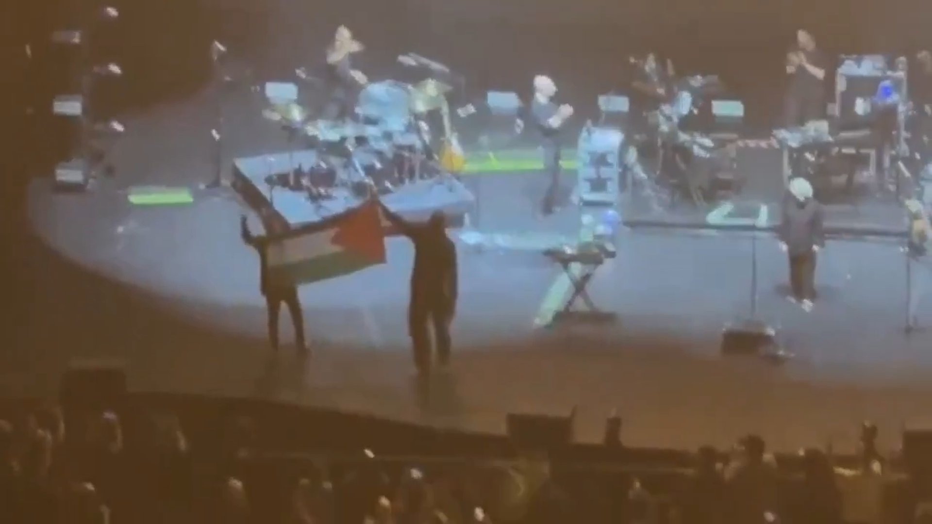 Singapore bans UK band Massive Attack over Palestinian flag